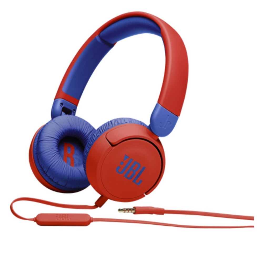 JBL JR310 Red and Blue Over-Ear Headphones